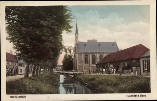 Ak Hellevoetsluis Südholland, Katholieke Kerk