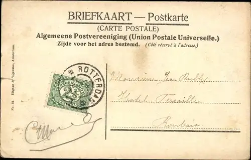 Ak Rotterdam Südholland Niederlande, Geldersche Kade