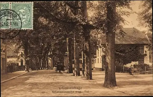Ak 's Gravenhage Den Haag Südholland, Scheveningsche weg. Tol