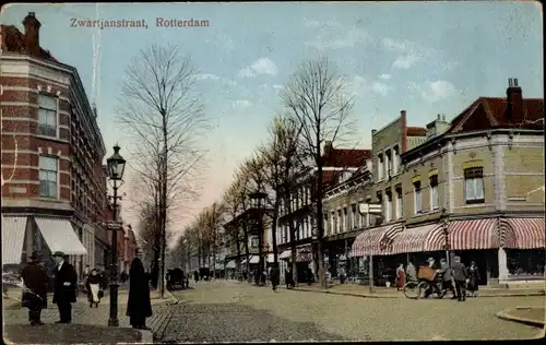 Ak Rotterdam Südholland Niederlande, Zwartjanstraat