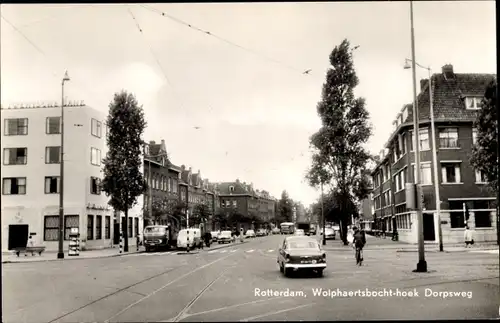 Ak Rotterdam Südholland Niederlande, Wolphaertsbocht-hoek Dorpsweg