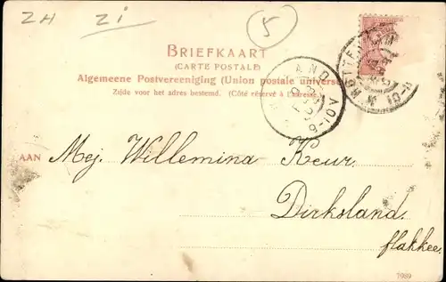 Ak Rotterdam Südholland Niederlande, Markt