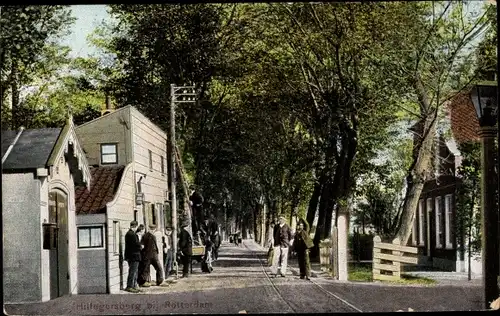 Ak Hilligersberg Südholland, Straßenpartie