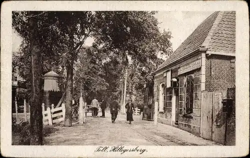 Ak Hillegersberg Südholland, Straßenpartie, Passanten