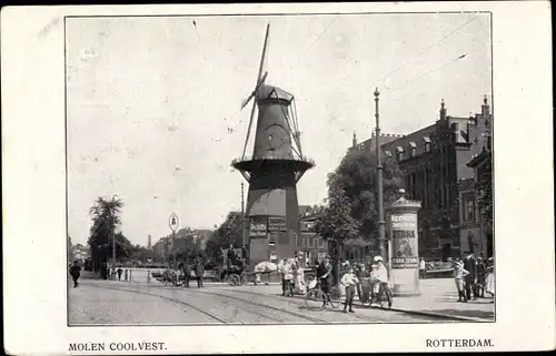 Ak Rotterdam Südholland Niederlande, Molen Coolvest