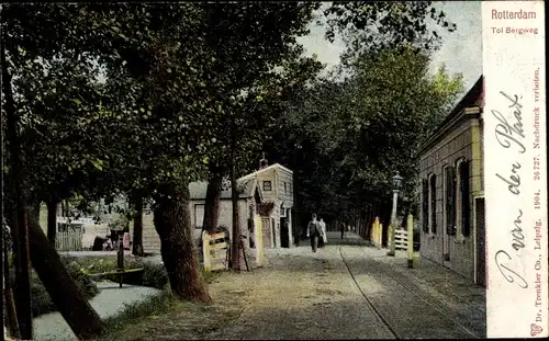 Ak Rotterdam Südholland Niederlande, Tol Bergweg