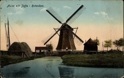 Ak Rotterdam Südholland Niederlande, Molen a/h Jaffa