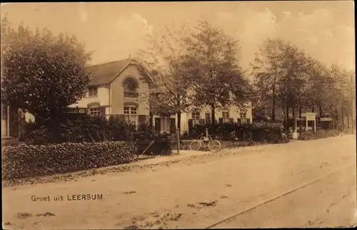 Ak Leersum Utrechtse Heuvelrug Utrecht, Straßenpartie