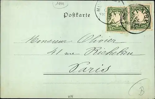 Mondschein Ak München, Der Löwenbräukeller