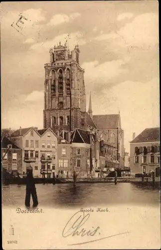 Ak Dordrecht Südholland Niederlande, Groote Kerk