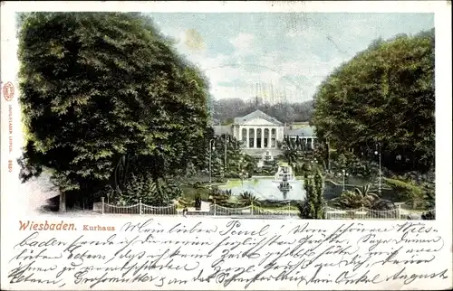 Ak Wiesbaden in Hessen, Kurhaus
