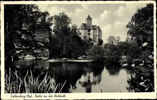 Ak Falkenberg an der Waldnaab Oberpfalz, Partie an der Waldnaab