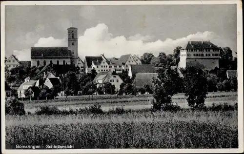 Ak Gomaringen Bez. Tübingen, Schlossansicht, Kirche