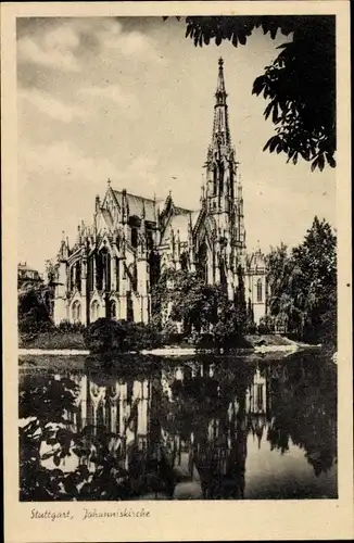 Ak Stuttgart in Württemberg, Johanniskirche