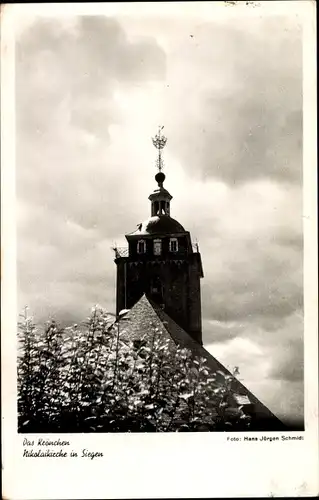 Ak Siegen in Westfalen, Das Krönchen Nikolaikirche