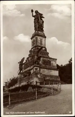 Ak Rüdesheim am Rhein, Niederwald Nationaldenkmal