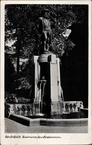 Ak Bielefeld in Nordrhein Westfalen, Leineweberbrunnen