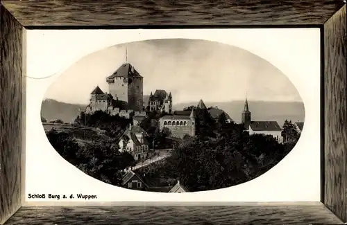 Präge Passepartout Ak Burg an der Wupper Solingen, Schloss Burg