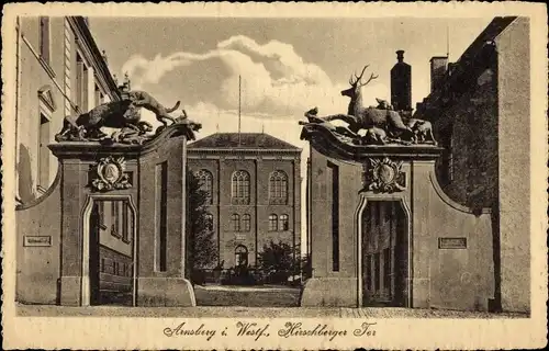 Ak Arnsberg im Sauerland Westfalen, Hirschberger Tor