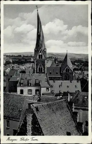 Ak Mayen in der Eifel, Schiefer Turm