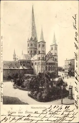 Ak Bonn am Rhein, Münsterkirche