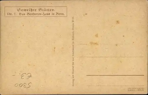 Ak Bonn in Nordrhein Westfalen, Beethoven Haus