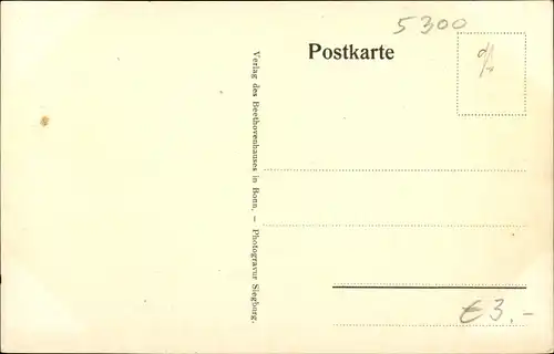 Ak Bonn am Rhein, Hofansicht des Hauses Bonngasse 20, Geburtshaus Beethovens