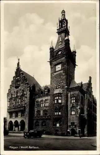 Ak Hagen in Westfalen, Rathaus