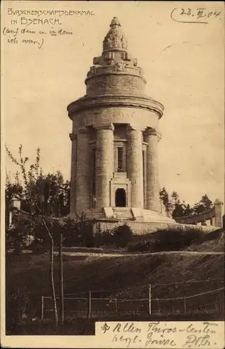 Ak Lutherstadt Eisenach in Thüringen, Burschenschafdenkmal