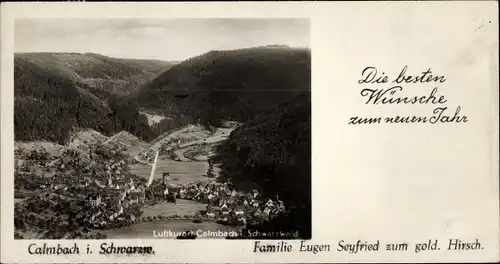 Ak Calmbach Bad Wildbad im Schwarzwald, Gesamtansicht