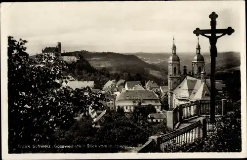 Ak Gößweinstein, Basilika, Hochkreuz