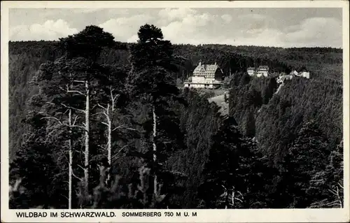 Ak Bad Wildbad im Schwarzwald, Sommerberg