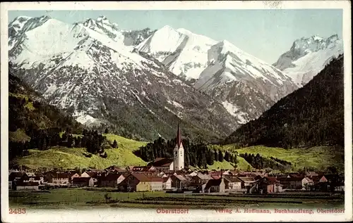 Ak Oberstdorf im Oberallgäu, Panorama