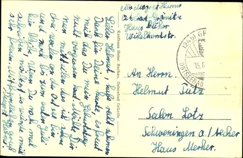 Ak Ostseebad Grömitz in Holstein, Strand, Kurpalast, Strandhalle