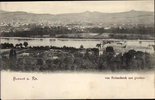 Ak Bad Honnef am Rhein, Blick von Rolandseck