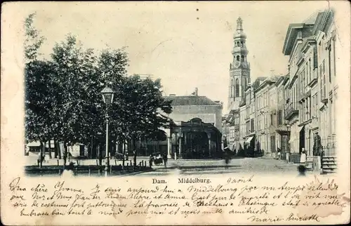 Ak Middelburg Zeeland Niederlande, Dam