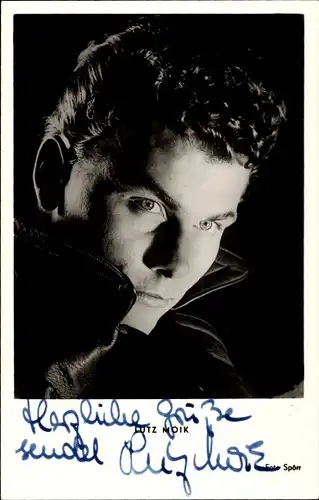 Ak Schauspieler Lutz Moik, Portrait, Autogramm