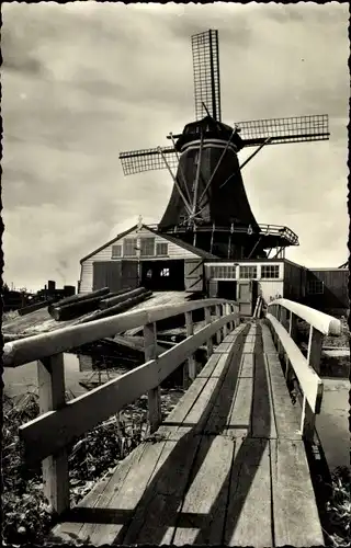 Ak Leiden Südholland Niederlande, Molen De Herder, 1755-1884, Windmühle