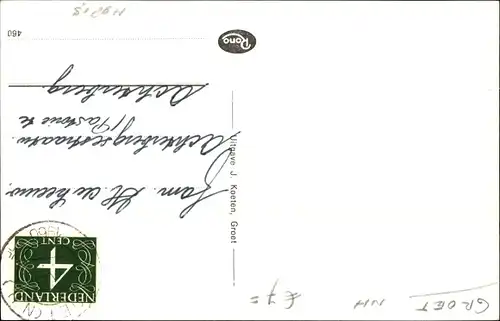 Ak Molen in Groeter Polder, Watermolen