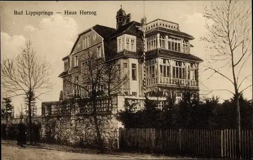 Ak Bad Lippspringe in Westfalen, Haus Herzog