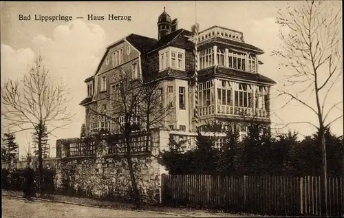 Ak Bad Lippspringe in Westfalen, Haus Herzog