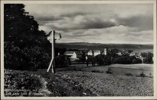 Ak Zell Hilpoltstein in Mittelfranken, Gehörlosenschule mit Heim