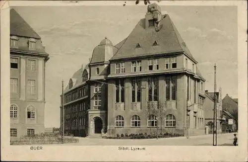 Ak Buer in Westfalen Gelsenkirchen Ruhrgebiet, Städt. Lyzeum