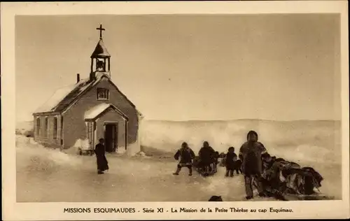 Ak Missions Esquimaudes, La Mission de la Petite Therese au cap Esquimau, Missionskirche
