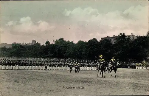 Ak Parademarsch, Deutsche Soldaten, Kavallerie