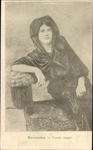 Künstler Ak Femme turque, Frau in türkischer Tracht, Portrait