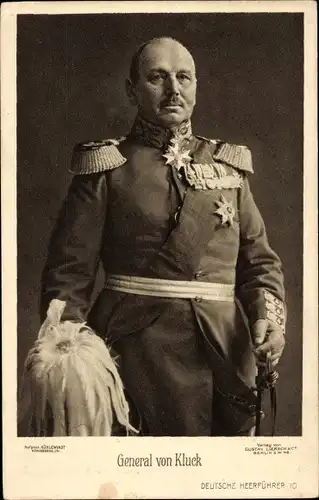 Ak Generaloberst Alexander von Kluck, Portrait, Uniform, Orden