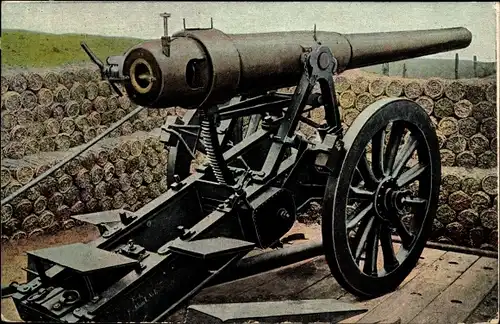 Ak Deutsches Geschütz, Artillerie, I. WK
