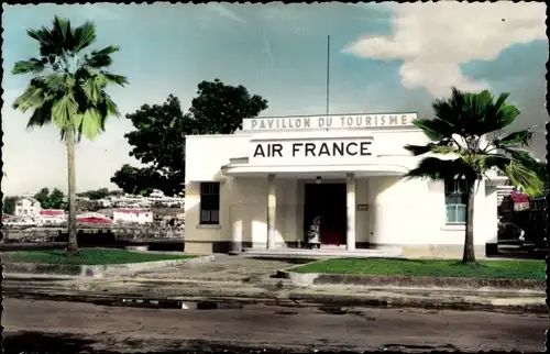 Ak Fort de France Martinique, Pavillon du Tourisme, Air France