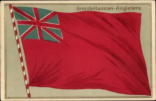 Präge Ak Großbritannien, Angleterre, Landesflagge